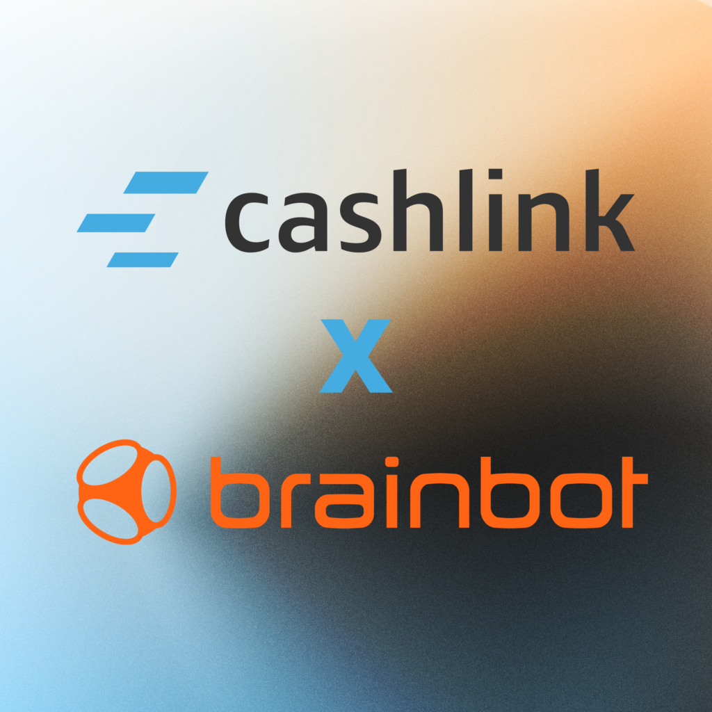 Logos of Cashlink and brainbot